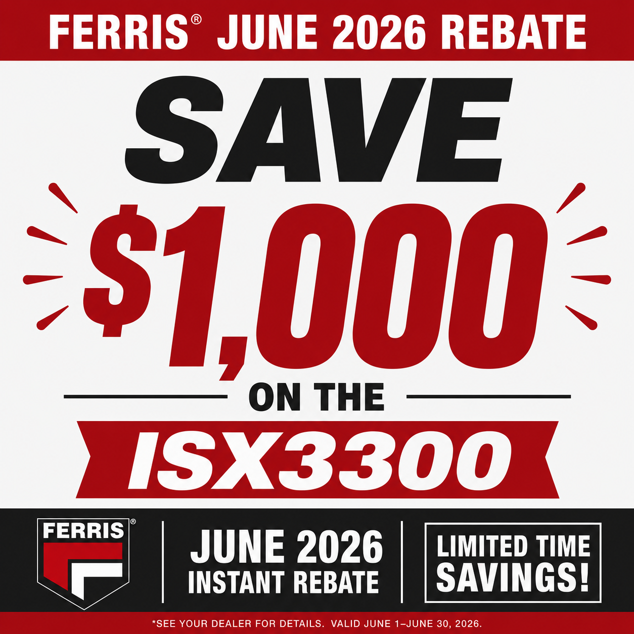 Ferris ISX3300 60in Zero Turn Mower | 31HP Vanguard Engine