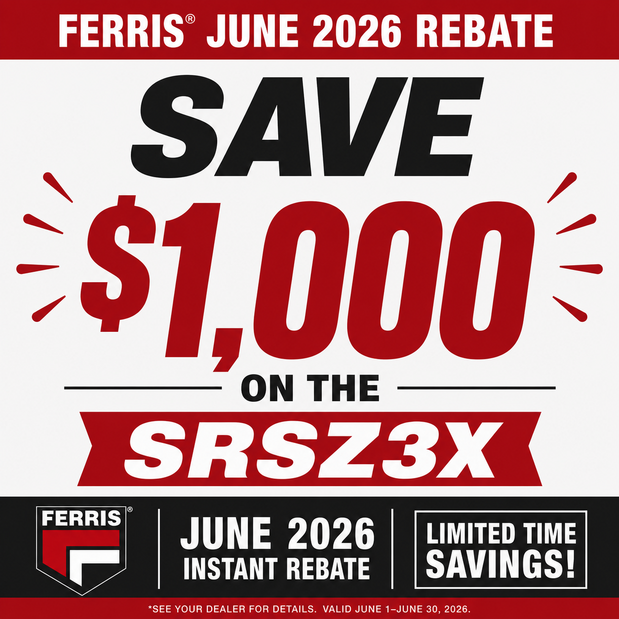 Ferris® SRS™ Z3X Soft Ride Stand-On Mower | 52‑Inch Cutting Deck