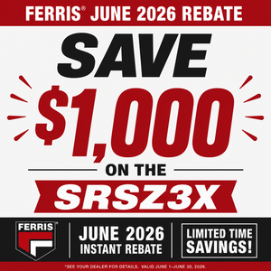 Ferris® SRS™ Z3X Soft Ride Stand-On Mower | 52‑Inch Cutting Deck