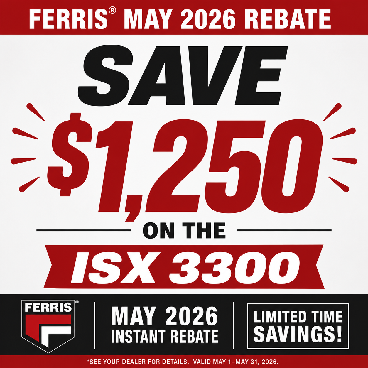 Ferris ISX 3300 60in Zero Turn Mower | 40 HP Vanguard BIG BLOCK EFI w/ Oil Guard™ - 5902145